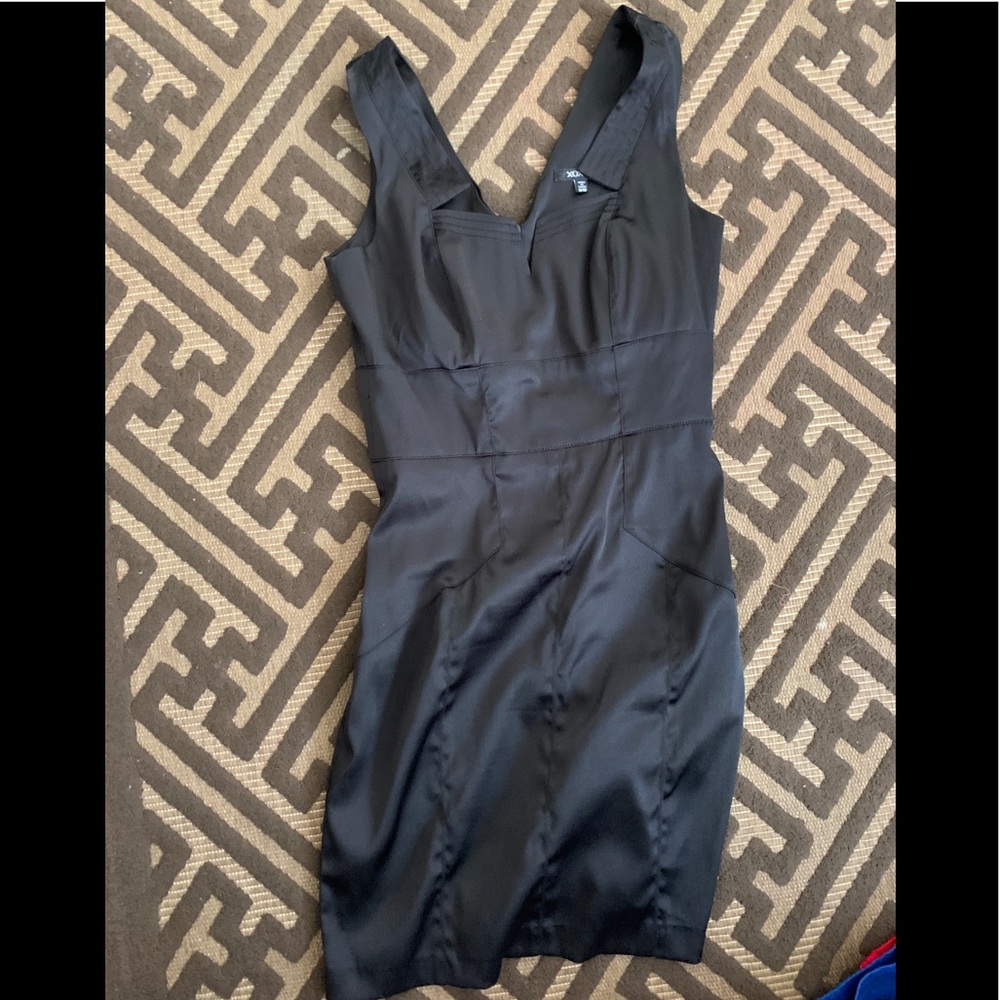 Black fitted dress